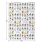 Guide to British Ducks Shrink-resistant Throw Blanket