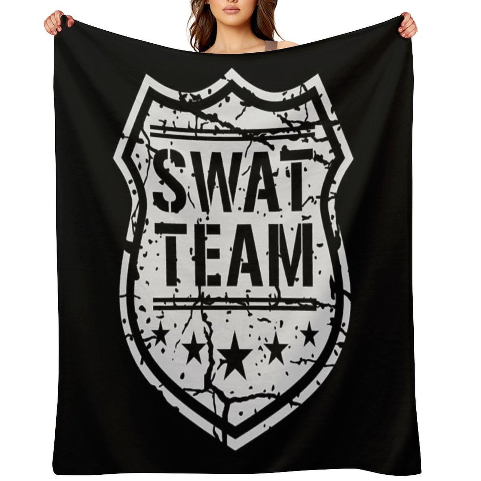 Swat Team Shield Versatility Throw Blanket