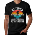 Funny Retired Definition Bicycle Cycling Cyclist Retirement  Easy-care T-Shirt