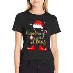 Grandma Santa Claus Funny Family Christmas Pjs for Granny  Versatile T-Shirt