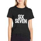 Fun Six Seven 6 7 Meme Design  Polyester Blend T-Shirt