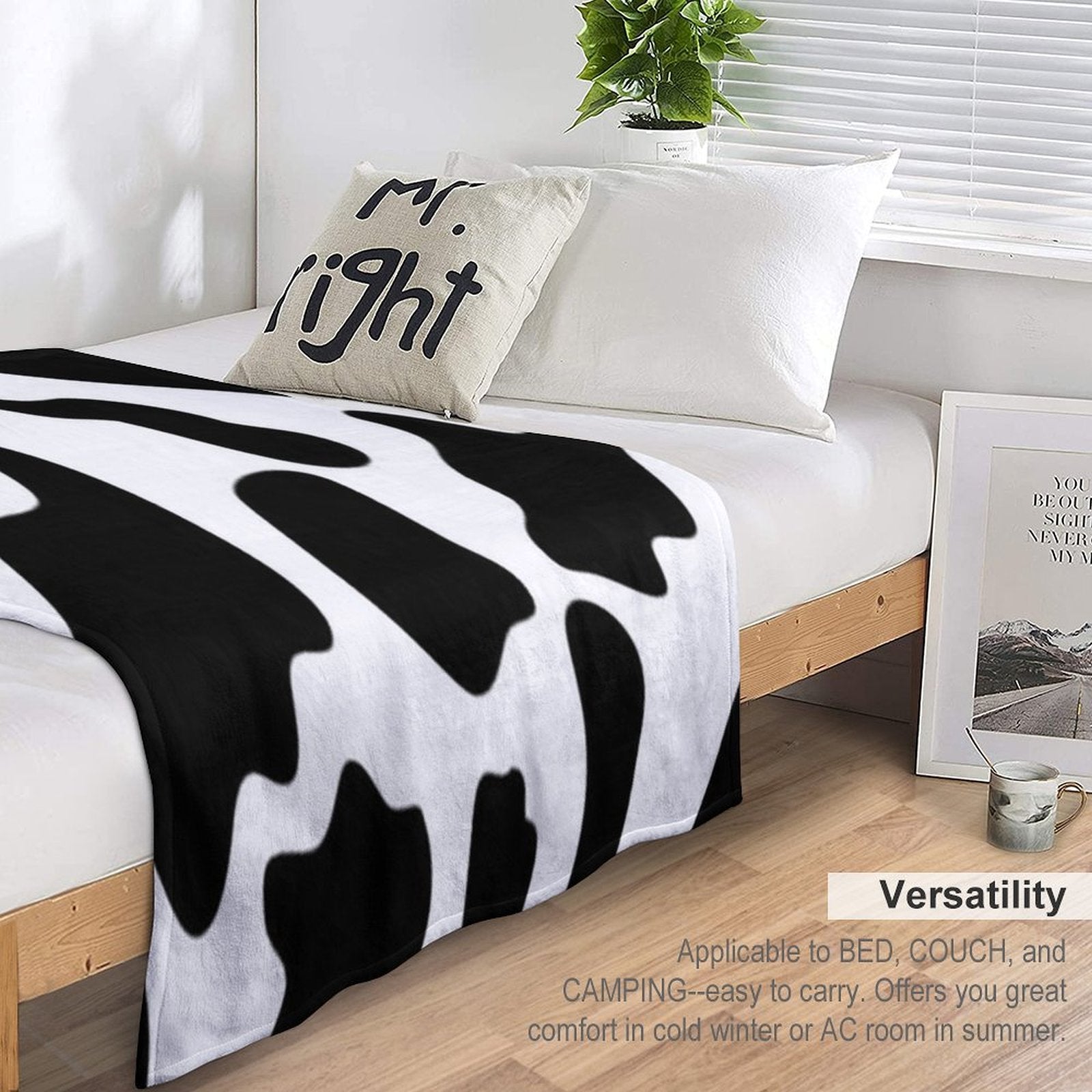Cow Spots Comfort Throw Blanket