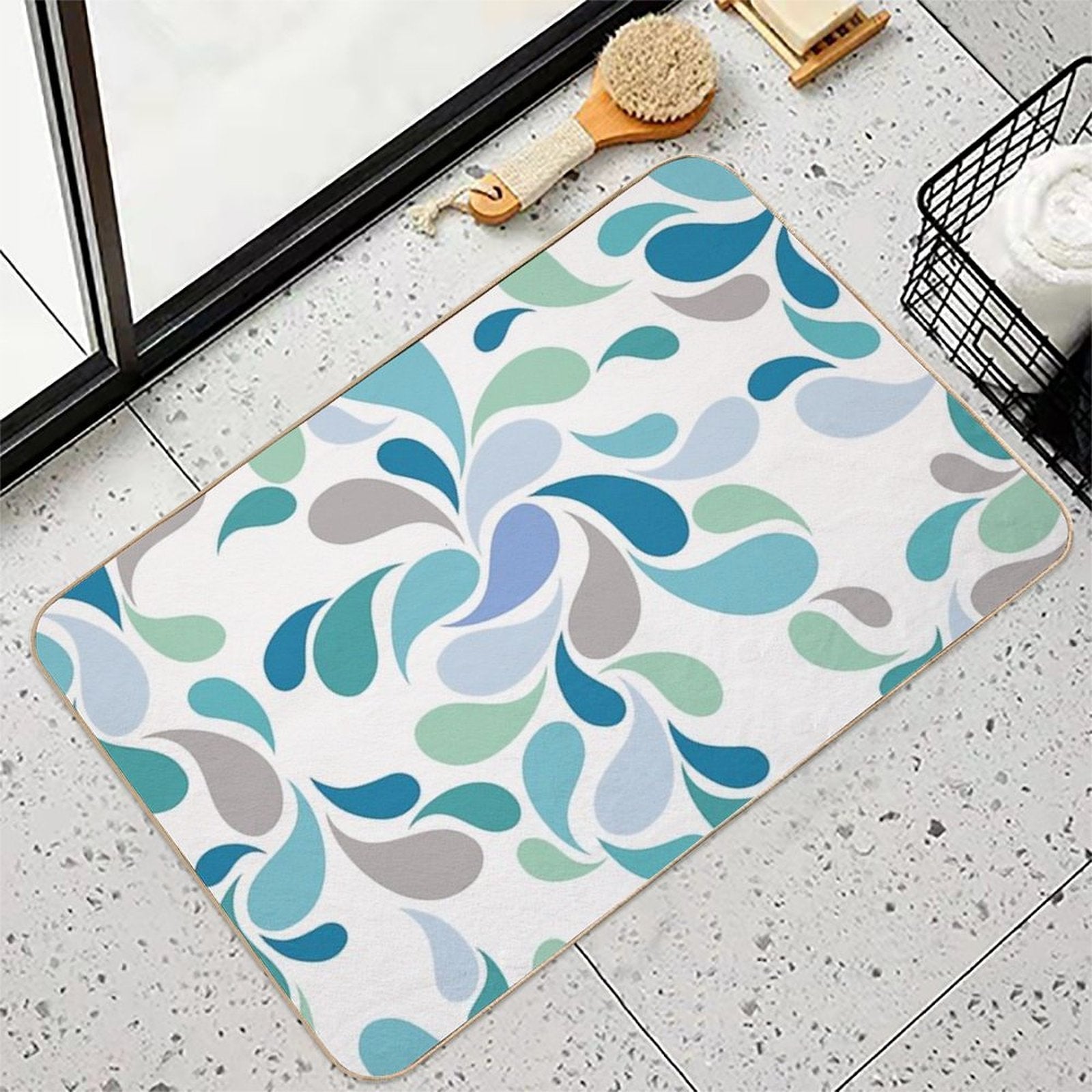 Abstract Apostrophes  Non-Slip Bath Mat