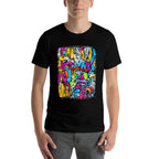 Graffiti Artist In Urban Style Street Funny Art Graffiti  Slim-fit Cut T-Shirt
