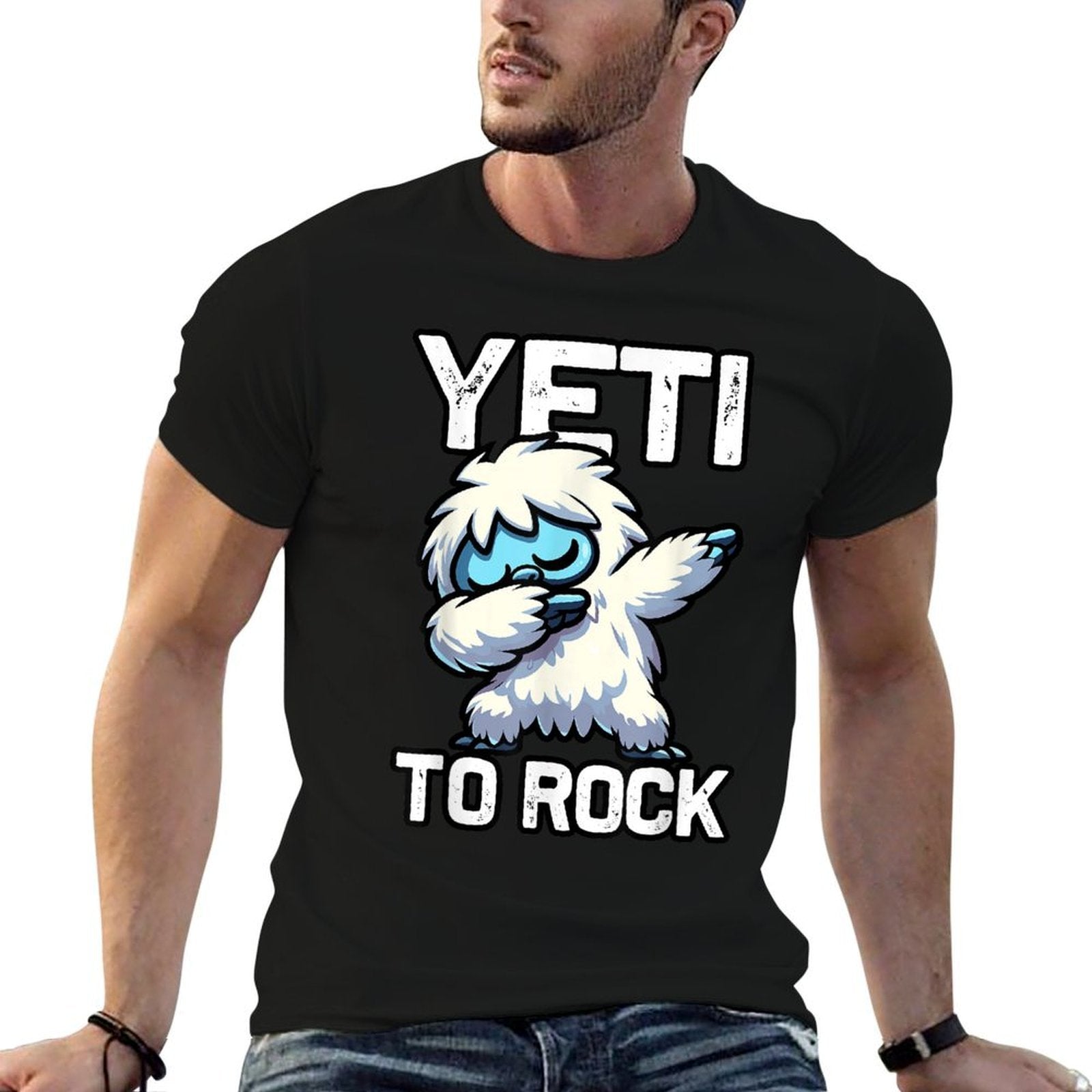 Cute Dabbing Yeti Funny Yeti To Rock  Quick-drying T-Shirt