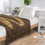 Bogolan Colored Art Anti-pilling Throw Blanket
