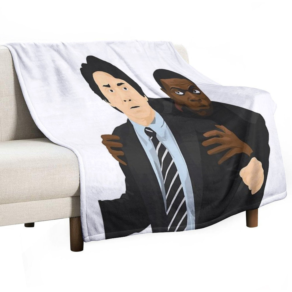 Rush Hour Jackie Chan Chris Tucker Shrink-resistant Throw Blanket