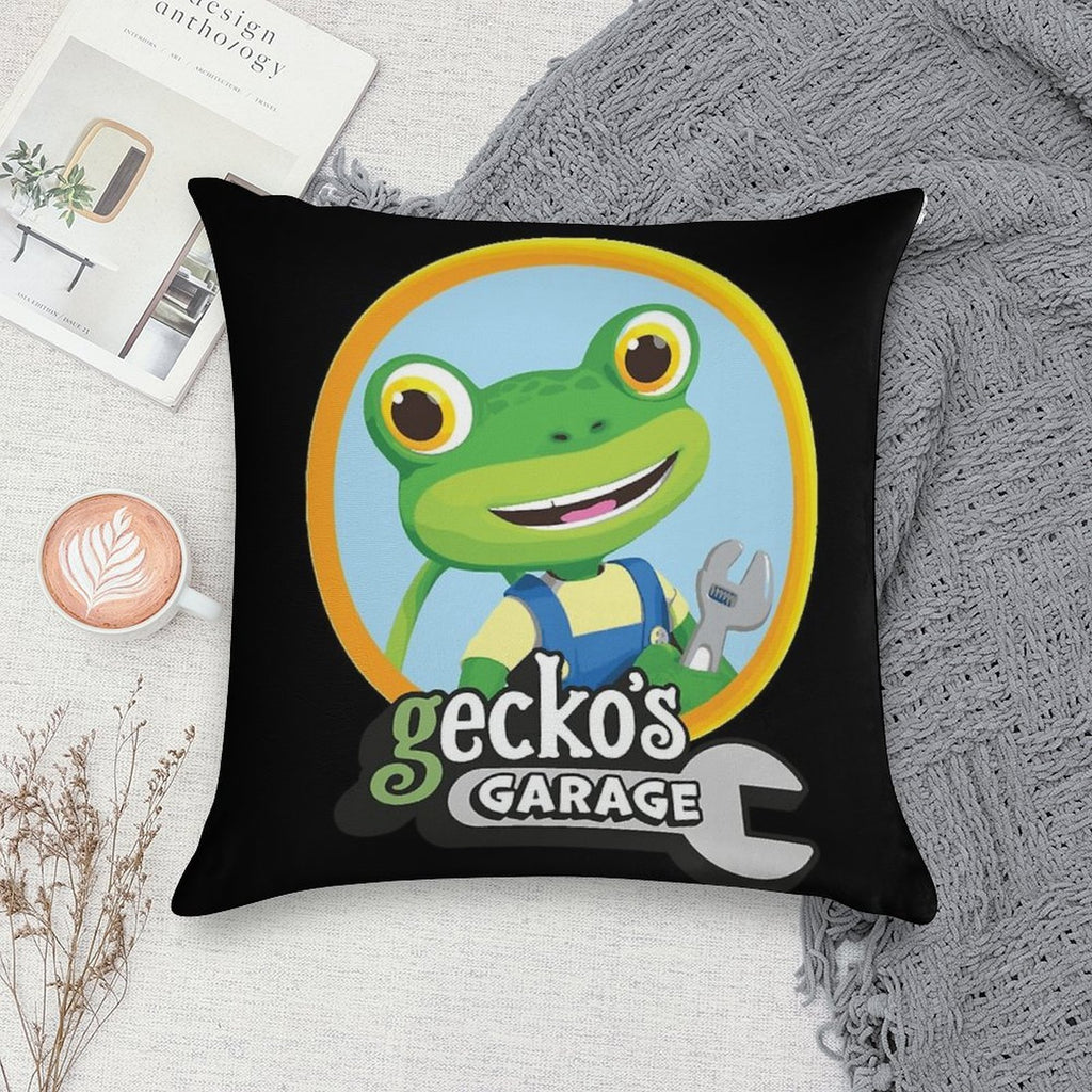 Kids Garage Gecko's GG Soft Washable Throw Pillow