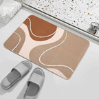 Abstract Minimalist  Rapid-Drying Bath Mat