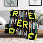 E.R. 90s CAST YOUNG GEORGE CLOONEY TRIBUTE Wrinkle-free Throw Blanket
