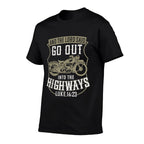 Christian Motorcycle Biker Faith Lord Go Out Into Highways  Cotton T-Shirt