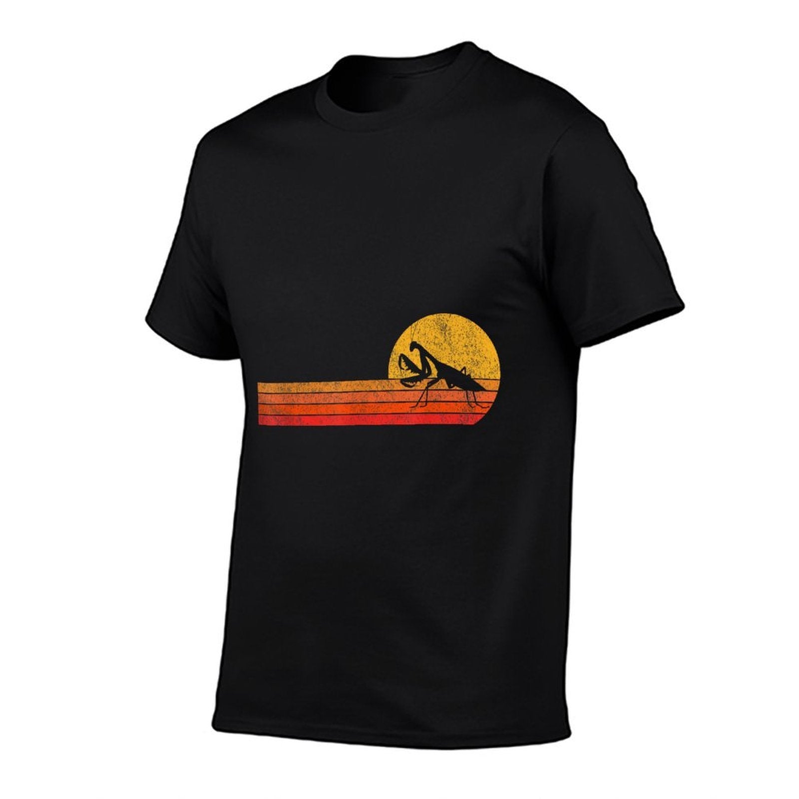 Retro Praying Mantis Lover Funny Mantis Vintage  Cotton T-Shirt