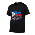 Philippines Proud Filipino Souvenir Philippines Jeepney  Graphic-printed T-Shirt