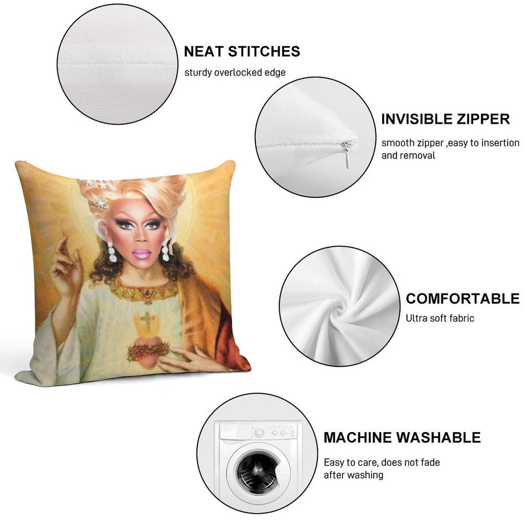 Drag Jesus Soft Style Accent Throw Pillow