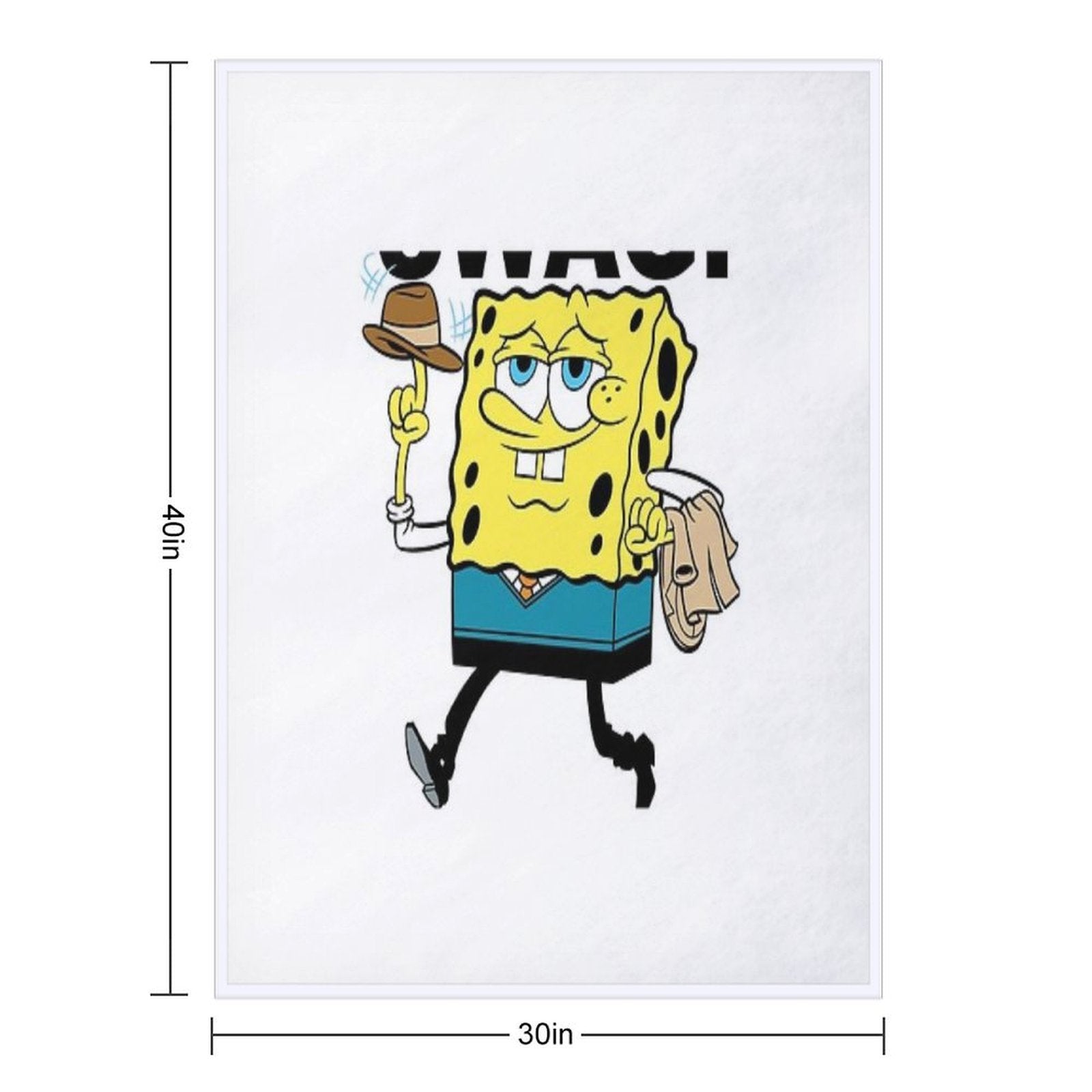 Spongebob Quick-dry Throw Blanket