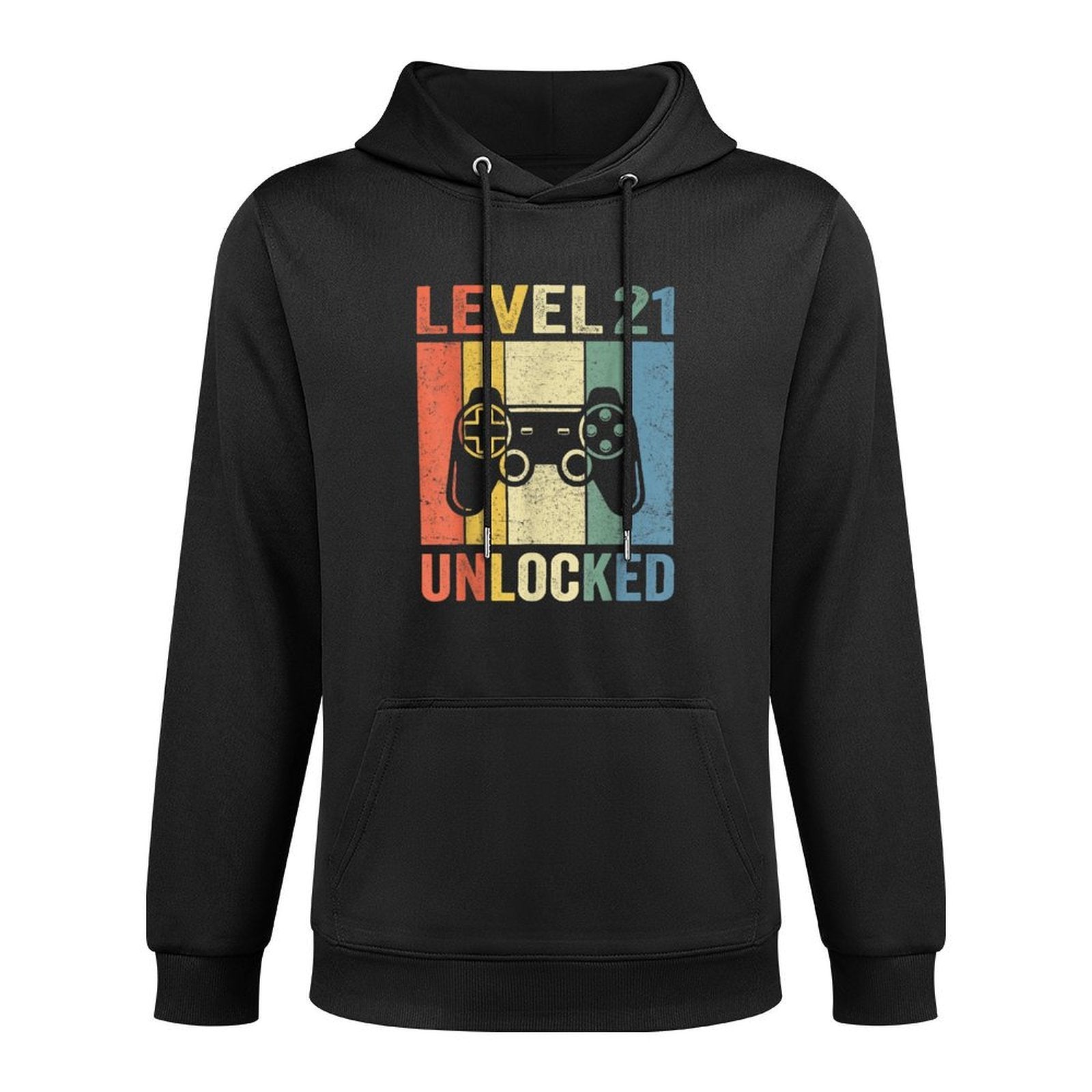Gaming Vintage 21st Birthday Gift 21 Year Old Boy Girl Gamer Durable Construction Hoodie