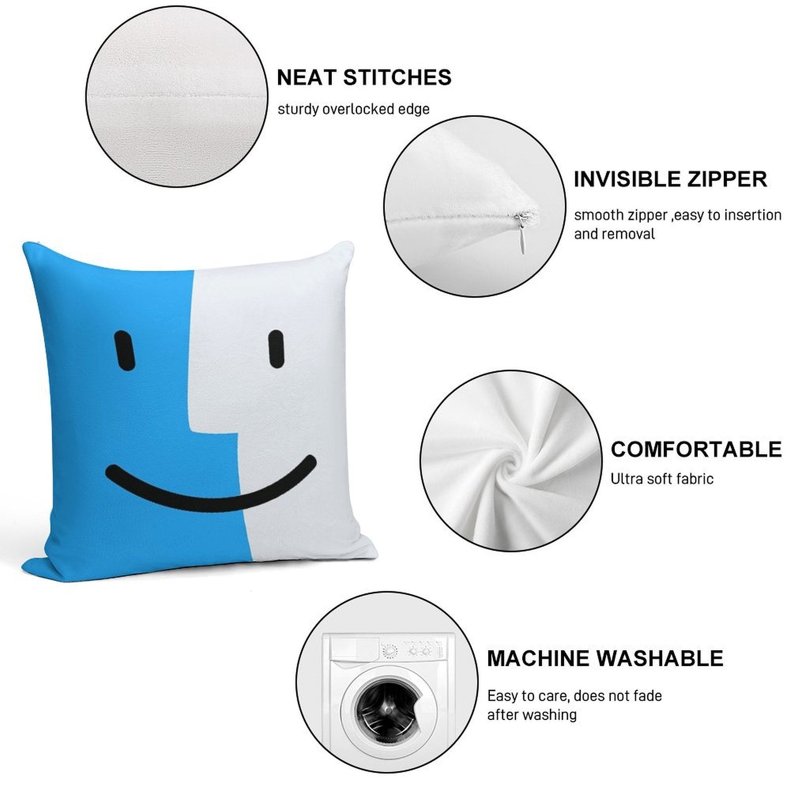 Mac OS Soft Ultra-Soft Texture Throw Pillow