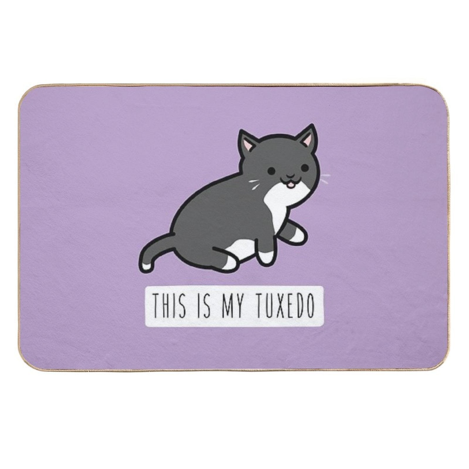 This Is My Tuxedo - Cute Kawaii Tuxedo Cat  Versatile Bath Mat
