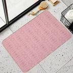 Paloma Faded Vintage Floral Damask in Rose Pink And Cream Fabric  Rapid-Drying Bath Mat