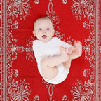 Classic Red Bandanna Style Quick-dry Throw Blanket