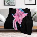 Flying Squirrel Totem Gift-ready Throw Blanket