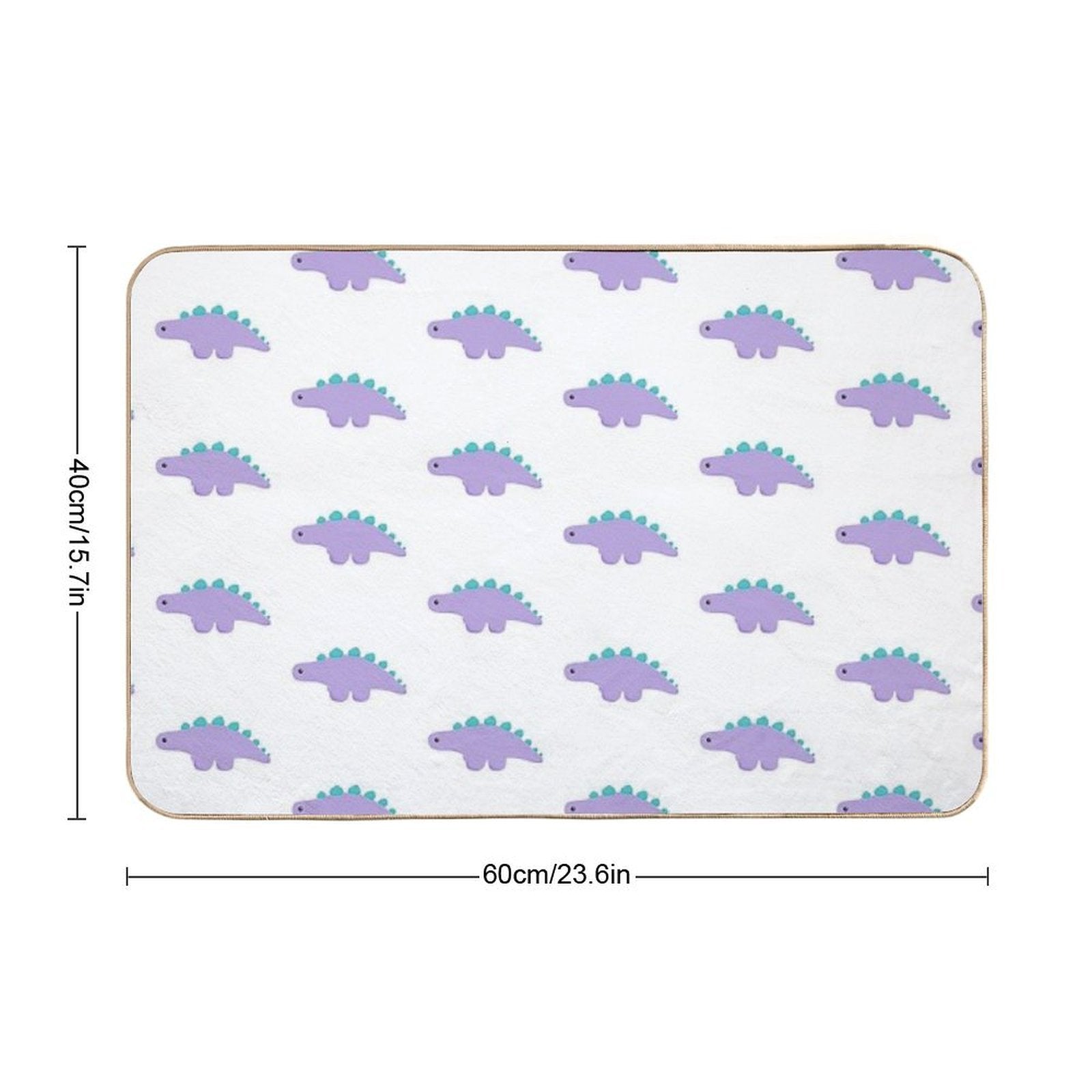 Stego The Dino  Repositionable Bath Mat