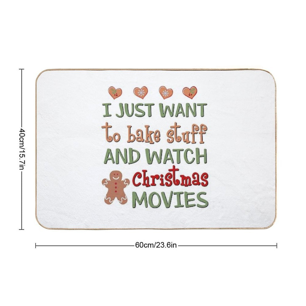 Bake & Watch Movies  Non-Slip Bath Mat