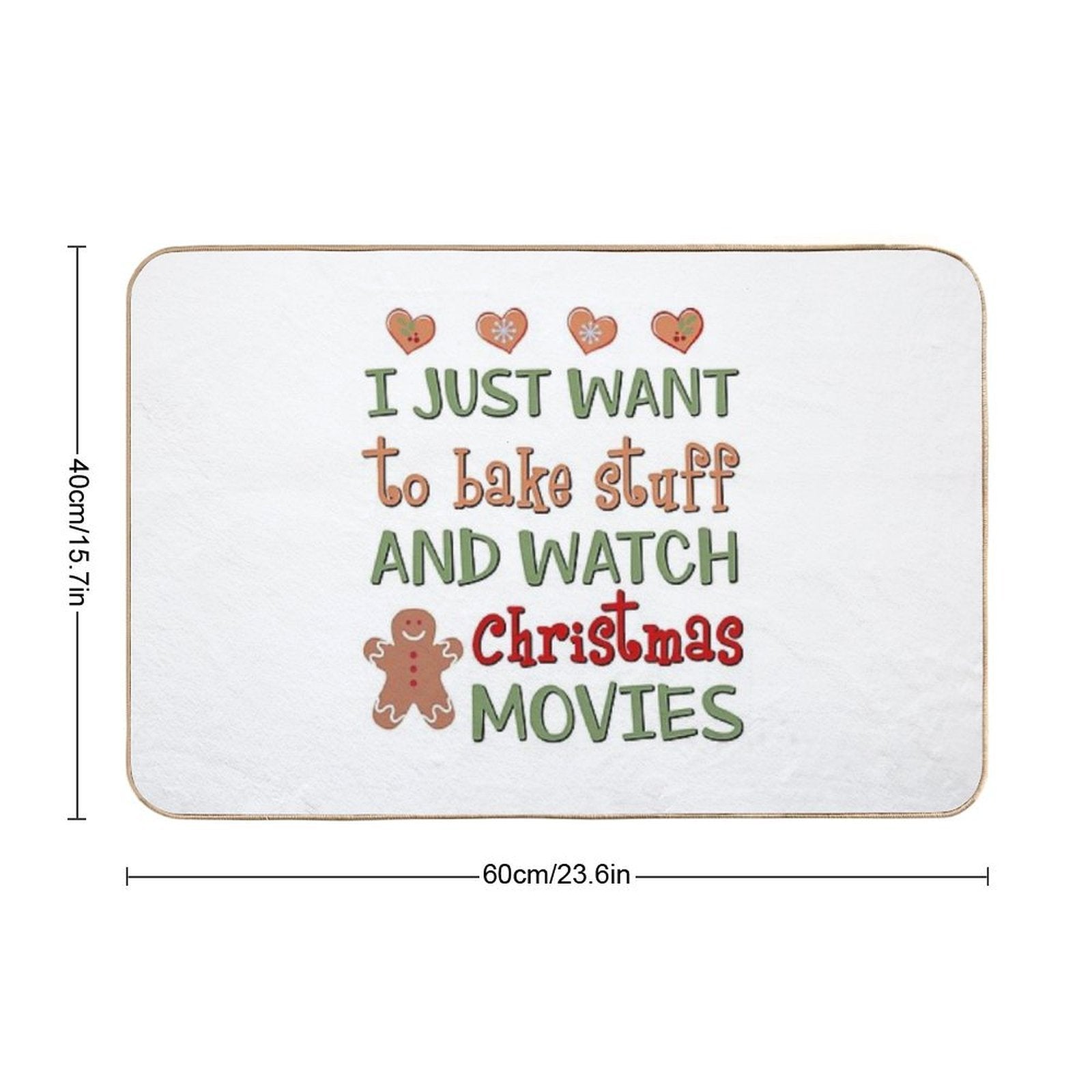 Bake & Watch Movies  Non-Slip Bath Mat