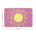Geometric Ornamental Sun Fairy Floss  Anti-Trip Bath Mat