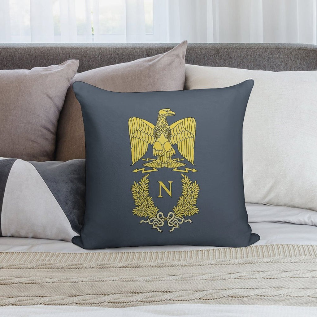 Napoleon Bonaparte Emlem Soft Easy Maintenance Throw Pillow