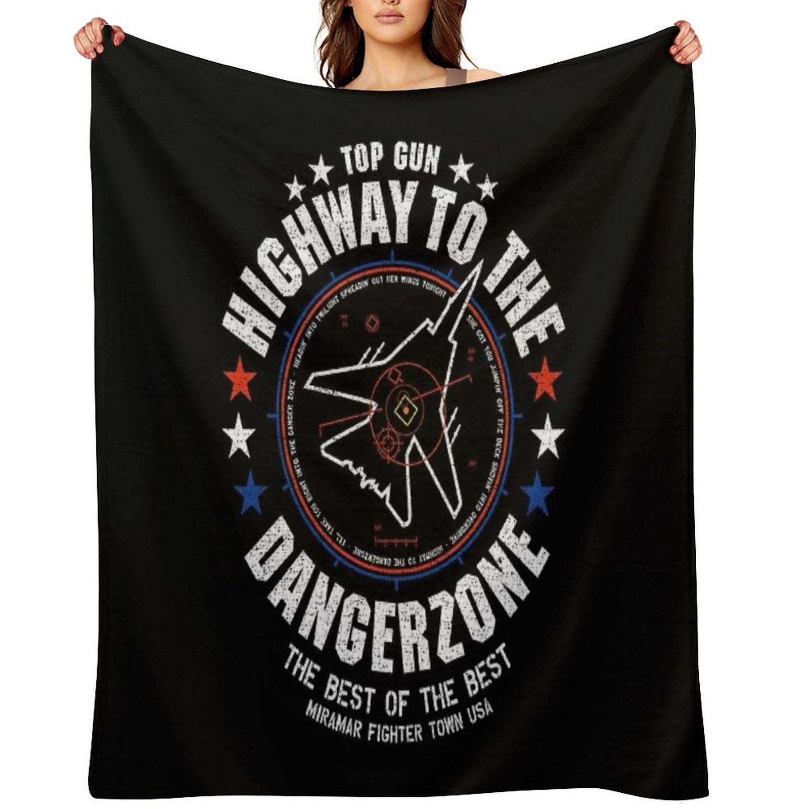 Highway To The Danger Zone Velvety-soft Throw Blanket