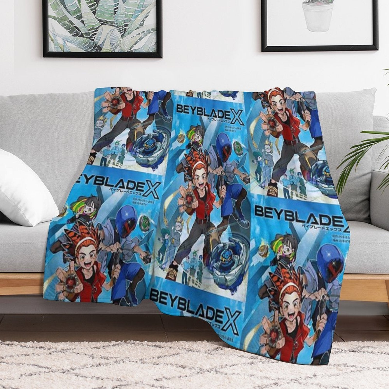 Beyblade X Lightweight Throw Blanket