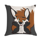 Sup Fox Soft Washable Throw Pillow