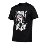 Satanic Nun Tattoos Unholy Satanism Gift  Graphic-printed T-Shirt