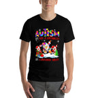 Autism Its Not A Disability Dabbing Santa Christmas Autism  Trendy Pattern T-Shirt