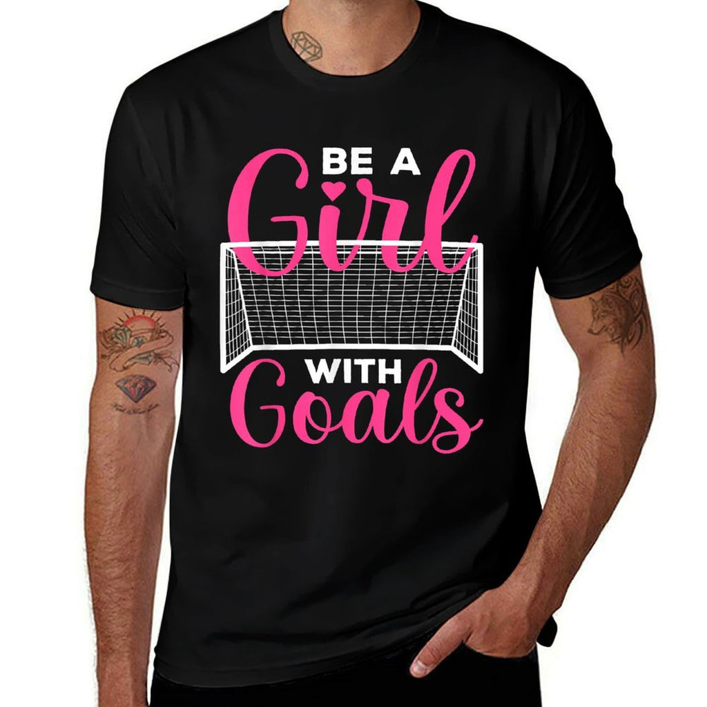 Funny Soccer Art For Girlsns Women Soccer Lovers Players  Cotton T-Shirt