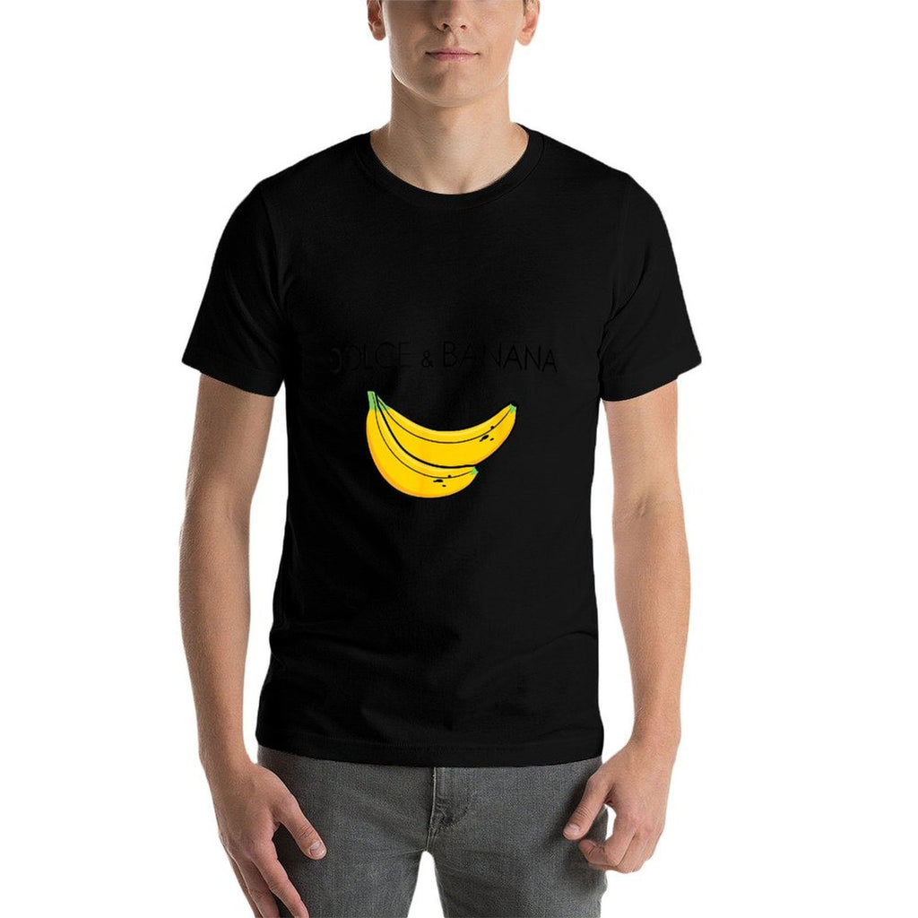 Dolce And Banana Funny Banana Funny Fruit Fruit Design  Heathered Texture T-Shirt