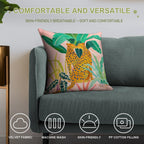 Cheetah Crush Soft Anti-Pilling Throw Pillow