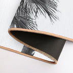 Black And White Palm Tree Print  Picture of The Summer Sky with Two Palms Beachy And Surfing Photography  Versatile Bath Mat