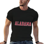 Vintage Alabama Men Alabama Women Retro Red Gift  Breathable T-Shirt