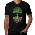 Trees And Roots Outdoor Camping Reflection Nature Comfortable T-Shirt