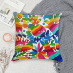 Mexican Otomi Colors Soft Anti-Pilling Throw Pillow