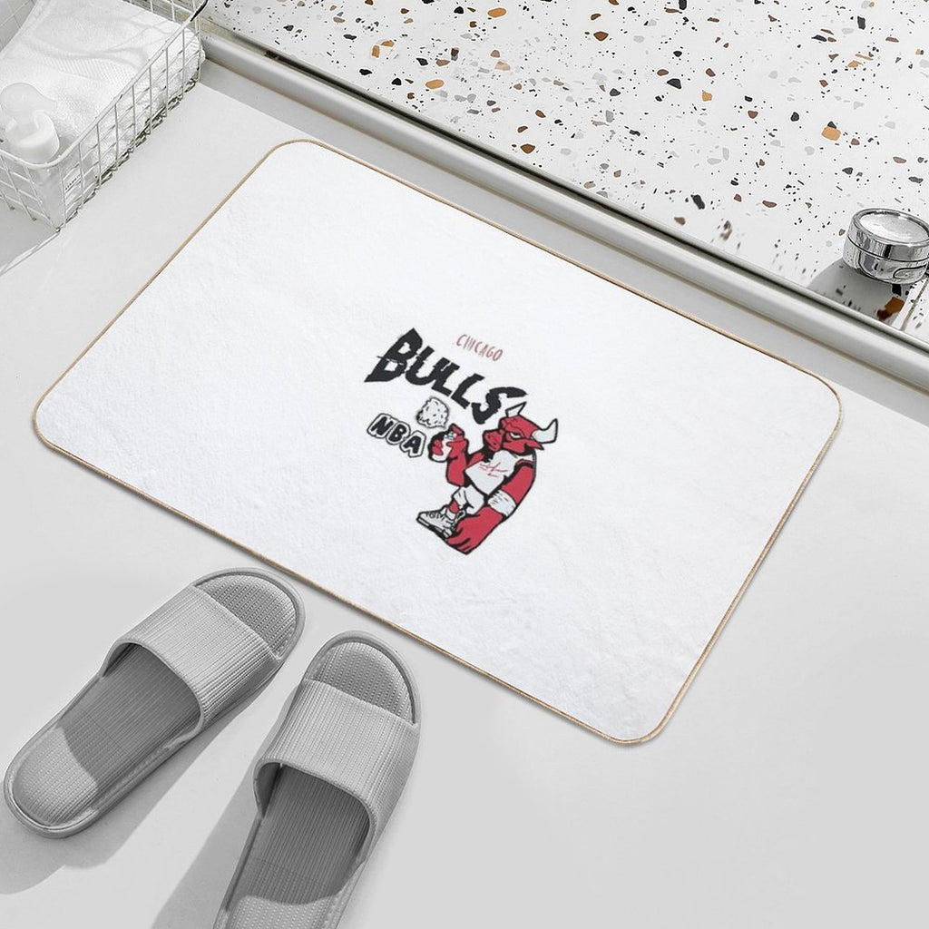 Graffiti Bull – Bulls Street Art Design  Non-Slip Bath Mat