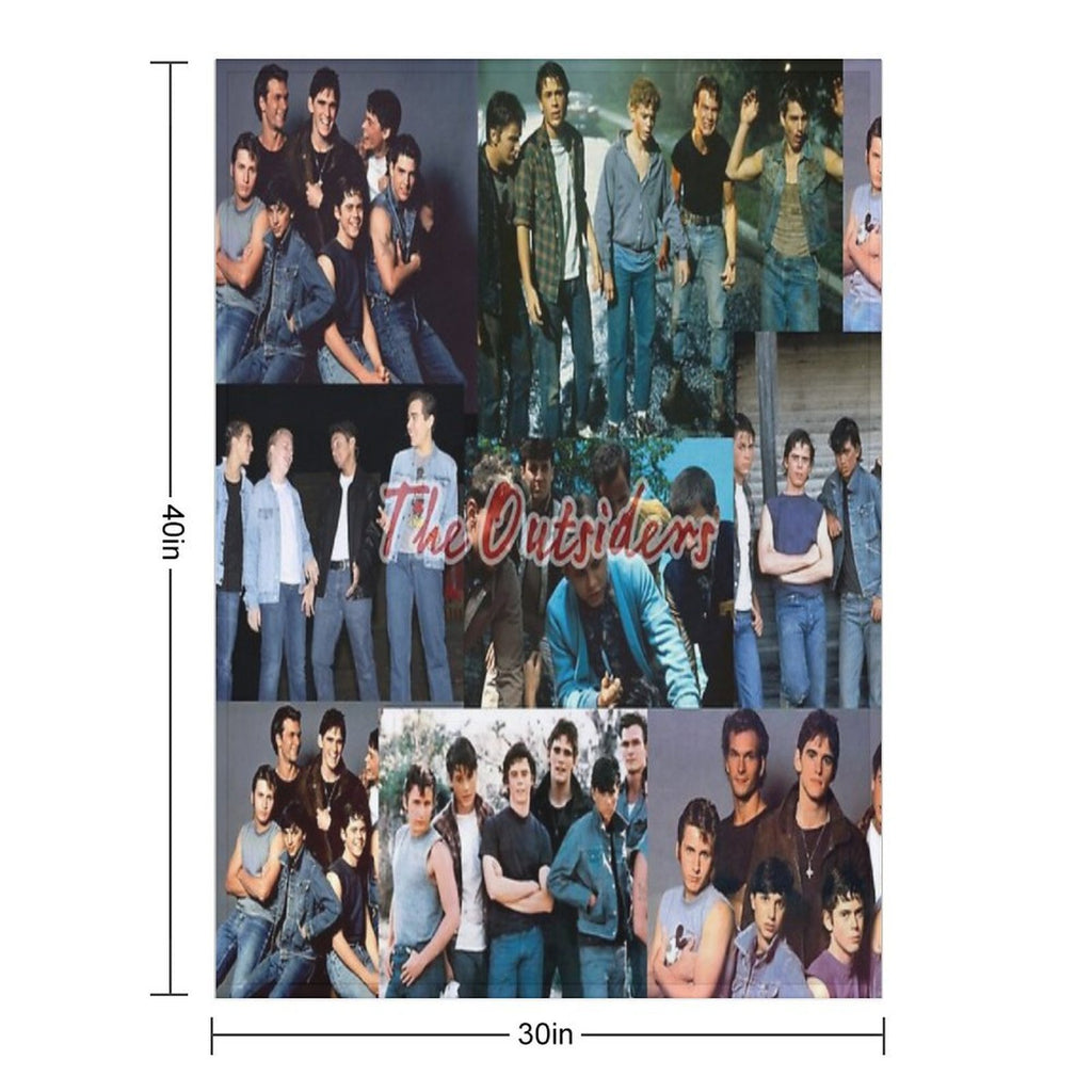 The Outsiders Scene Collage Eco-conscious Throw Blanket