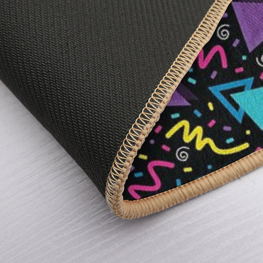 Neon Retro 90S Sprinkle Pattern Durable Bath Mat