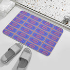 Psychedelic Dollar Bill Pattern  Slip-Resistant Bath Mat