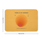Sun  Bauhaus Poster I  Dirt-Trapping Bath Mat