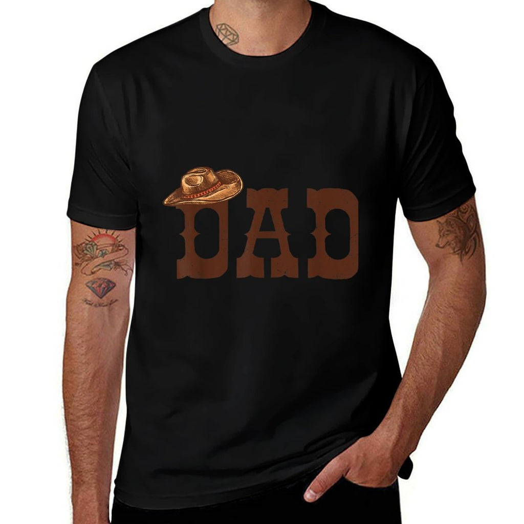 Dad Papa Western Family Matching Birthday Cowboy Cowgirl  Quick-drying T-Shirt