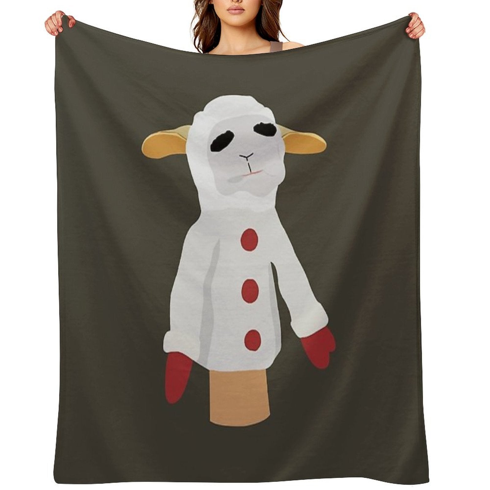 Lamb Chop, I Love This, Best, For You, Women Gift, Good Idea Anti-pilling Throw Blanket