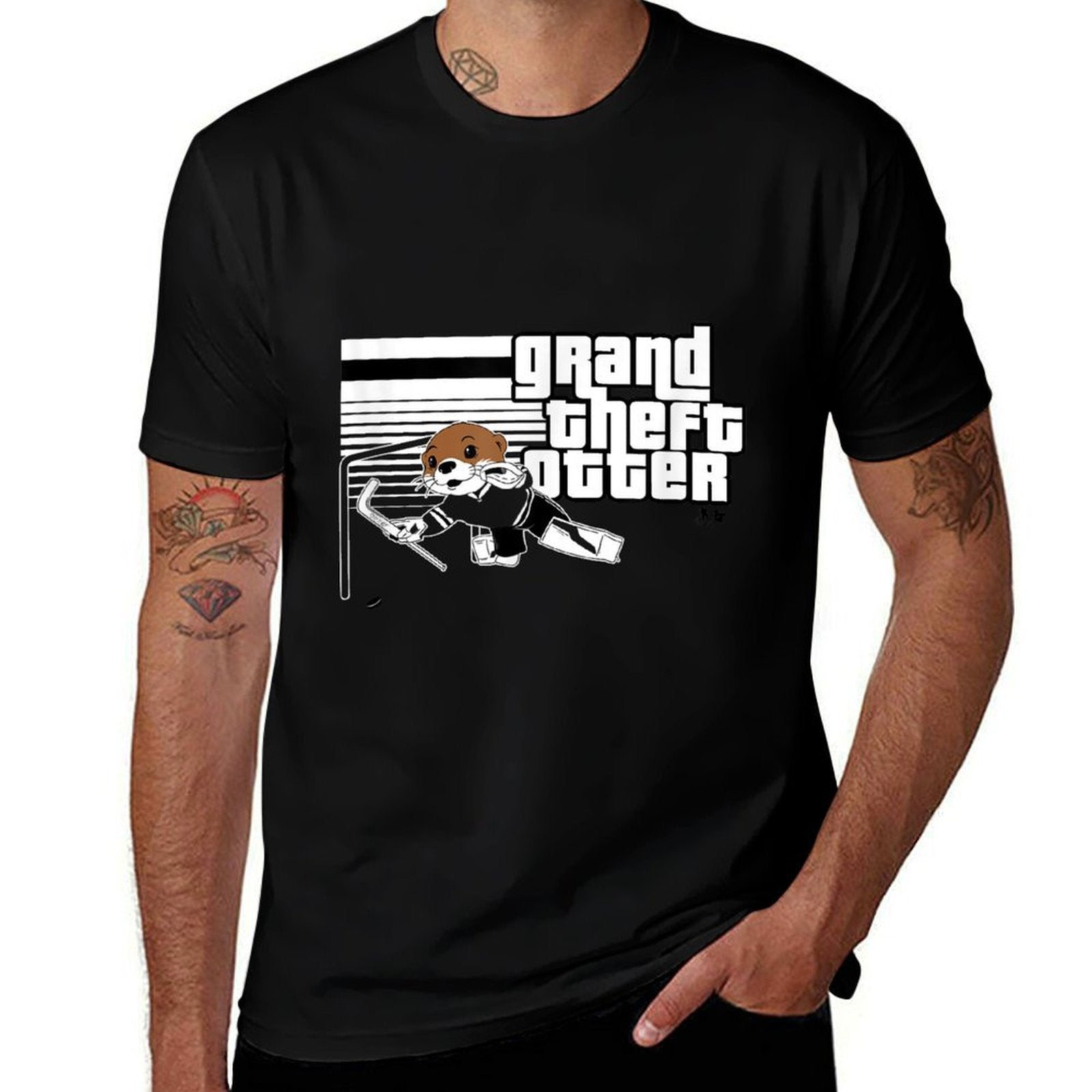 Jake Oettinger - Grand Theft Otter - Dallas Hockey Comfortable T-Shirt